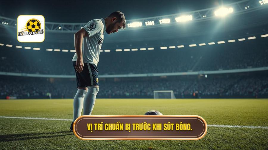 Vị trí chuẩn bị trước khi sút bóng.