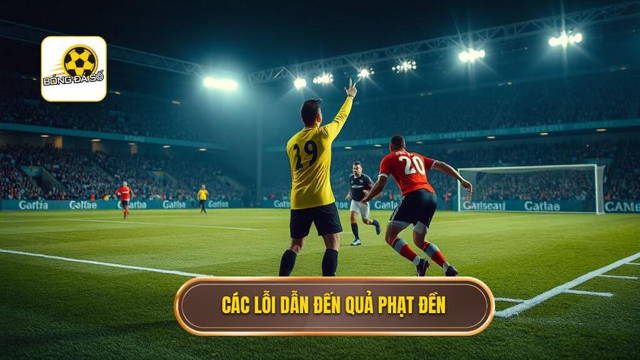 Các lỗi dẫn đến quả phạt đền
