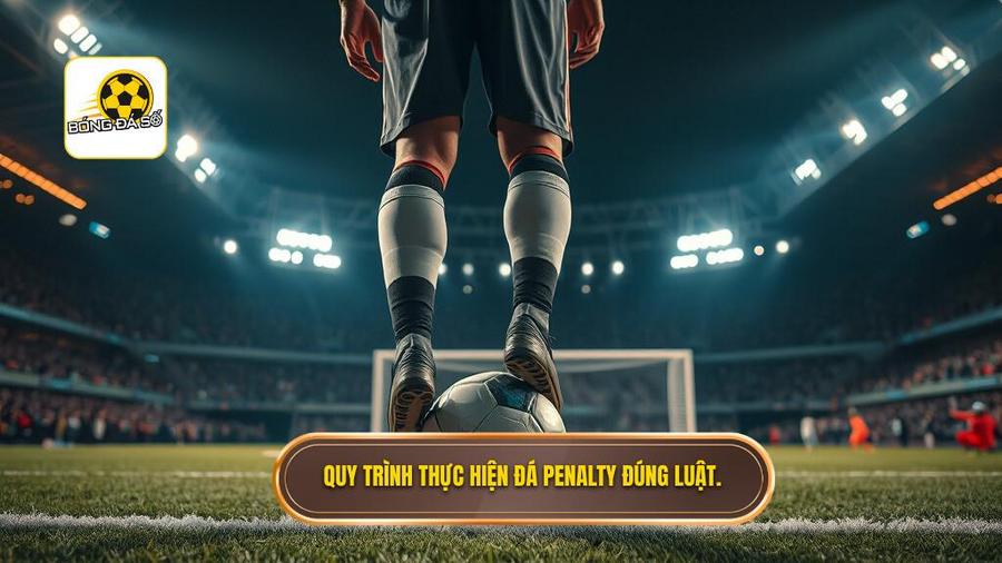 Quy trình thực hiện đá Penalty đúng luật.
