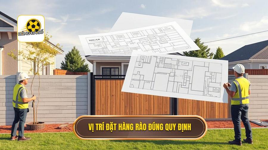 Vị trí đặt hàng rào đúng quy định