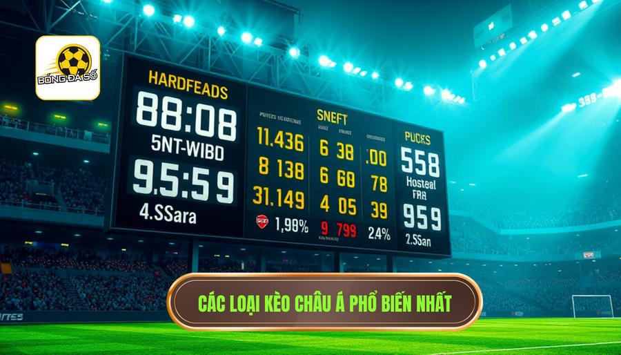 Kèo Châu Á Hot: Cẩm Nang Toàn Tập Và Chiến Thuật Chinh Phục Mọi Giải Đấu 2 Các loại kèo châu Á phổ biến nhất